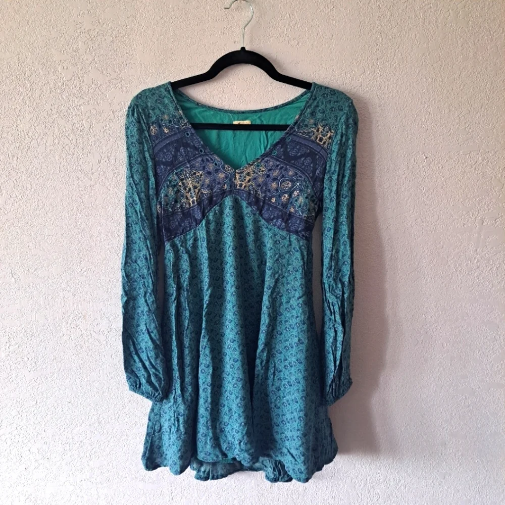 Hollister Boho Teal Mini dress - Picture 1 of 5